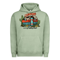 Pigment Oil Green camping is my happy place Urban Hoodie - JahusDesignShop