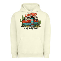 Pigment Pistachio camping is my happy place Urban Hoodie - JahusDesignShop
