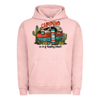 Pigment Salmon camping is my happy place Urban Hoodie - JahusDesignShop