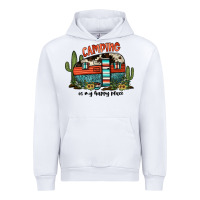 White camping is my happy place Urban Hoodie - JahusDesignShop