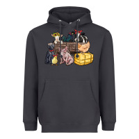 Smoke farm animals wagon Heavyweight Hoodie - Zillion Design Studio