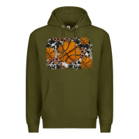 Army Green basketball background Premium Hoodie - JahusDesignShop
