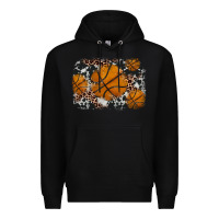 Black basketball background Premium Hoodie - JahusDesignShop