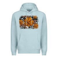 Blue Mist basketball background Premium Hoodie - JahusDesignShop