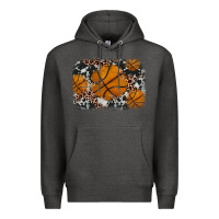 Charcoal Heather basketball background Premium Hoodie - JahusDesignShop