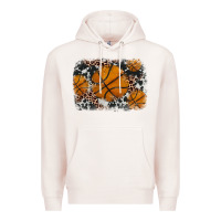 Pale Pink basketball background Premium Hoodie - JahusDesignShop
