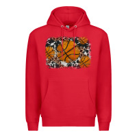 Red basketball background Premium Hoodie - JahusDesignShop