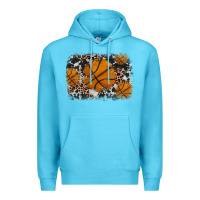 Ocean Blue basketball background Premium Hoodie - JahusDesignShop