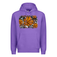 Purple basketball background Premium Hoodie - JahusDesignShop