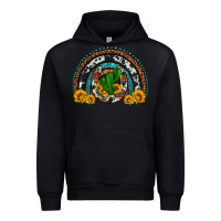 Black cactus sunflower horseshoe rainbow Urban Hoodie - Artiststas