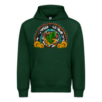 Forest Green cactus sunflower horseshoe rainbow Urban Hoodie - Artiststas