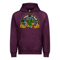 Mauve Wine cactus sunflower horseshoe rainbow Urban Hoodie - Artiststas