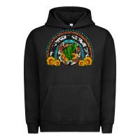 Pigment Black cactus sunflower horseshoe rainbow Urban Hoodie - Artiststas