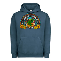 Pigment Midnight Navy cactus sunflower horseshoe rainbow Urban Hoodie - Artiststas