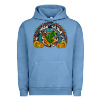 Pigment Pebble Blue cactus sunflower horseshoe rainbow Urban Hoodie - Artiststas