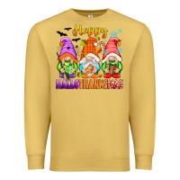 Antique Gold happy hallothanksmas gnomes Premium Sweatshirt - texasbilliewilder