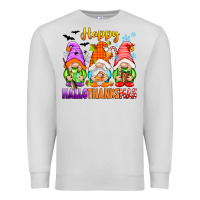 Dove Grey happy hallothanksmas gnomes Premium Sweatshirt - texasbilliewilder
