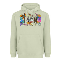 Matcha she is strong proverbs 31 25 Heavyweight Hoodie - Zillion Design Studio