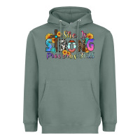 Sage she is strong proverbs 31 25 Heavyweight Hoodie - Zillion Design Studio
