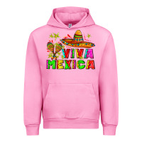 Fuchsia Pink viva mexica Urban Hoodie - AdoDesignShop