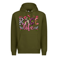 Army Green race life Premium Hoodie - Artiststas