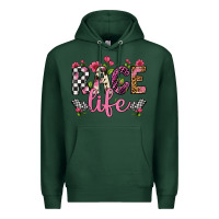 Sports Green race life Premium Hoodie - Artiststas