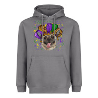 Storm Mardi gras hat pug Heavyweight Hoodie - RanaPortraitStore