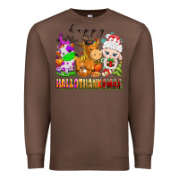 Chestnut happy hallothanksmas farm animals Premium Sweatshirt - texasbilliewilder