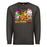 Smoke happy hallothanksmas farm animals Premium Sweatshirt - texasbilliewilder