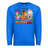 True Royal happy hallothanksmas farm animals Premium Sweatshirt - texasbilliewilder