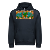 Navy cactus sunflower horseshoe license plate Urban Hoodie - Artiststas