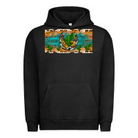 Pigment Black cactus sunflower horseshoe license plate Urban Hoodie - Artiststas