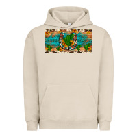 Pigment French Oak cactus sunflower horseshoe license plate Urban Hoodie - Artiststas