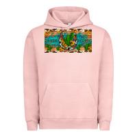 Pigment Salmon cactus sunflower horseshoe license plate Urban Hoodie - Artiststas
