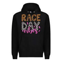 Black race day vibes Premium Hoodie - Artiststas