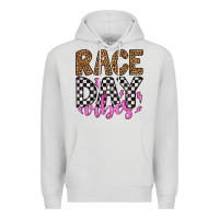 Dove Grey race day vibes Premium Hoodie - Artiststas