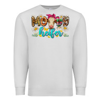 Dove Grey moody heifer Premium Sweatshirt - Zillion Design Studio