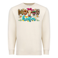 Sandshell moody heifer Premium Sweatshirt - Zillion Design Studio