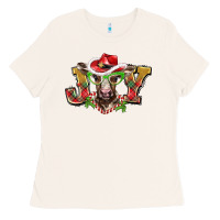 Bone christmas joy baby cow Ladies Tee - BarkalooDesign