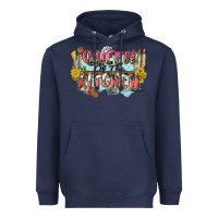 Navy queen of the kitchen Heavyweight Hoodie - Zillion Design Studio