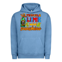 Pigment Pebble Blue tequila lime and sunshine Urban Hoodie - AdoDesignShop