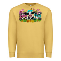 Antique Gold mom with cow Premium Sweatshirt - Zillion Design Studio