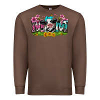 Chestnut mom with cow Premium Sweatshirt - Zillion Design Studio