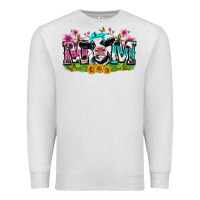 Oatmeal Heather mom with cow Premium Sweatshirt - Zillion Design Studio