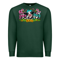 Sports Green mom with cow Premium Sweatshirt - Zillion Design Studio