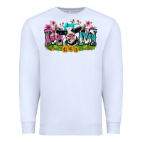 White mom with cow Premium Sweatshirt - Zillion Design Studio