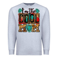 Heather Grey i'm the cool mom Premium Sweatshirt - Zillion Design Studio