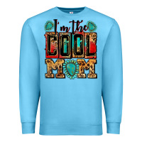 Ocean Blue i'm the cool mom Premium Sweatshirt - Zillion Design Studio