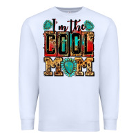 White i'm the cool mom Premium Sweatshirt - Zillion Design Studio