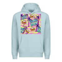 Blue Mist hello summer and beer seamless pattern Premium Hoodie - BundleAndBundleShop